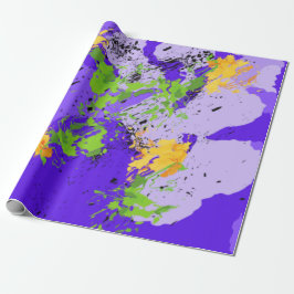 Colorful abstract energy wave ラッピングペーパー