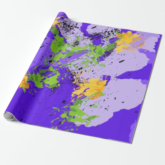 Colorful abstract energy wave ラッピングペーパー (アンロールド)