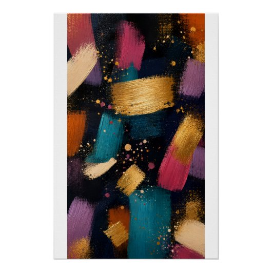 Colorful Abstract Expression ポスター (正面)