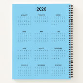 Colorful Abstract Expressionist Cat Art Print" ノートブック (裏面)