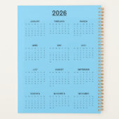 Colorful Abstract Expressionist Cat Art Print" プランナー手帳 (裏面)