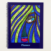 Colorful Abstract Face Planner プランナー手帳 (正面)