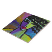 Colorful Abstract Female Portrait タイル (側面)