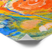 Colorful Abstract Fine Art 19" x 13" Poster ポスター (角)