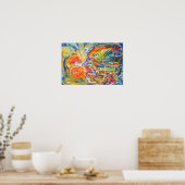 Colorful Abstract Fine Art 19" x 13" Poster ポスター (キッチン)