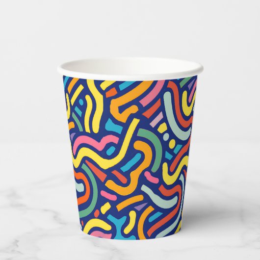 Colorful Abstract Flow  紙コップ (裏面)