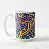 Colorful Abstract Flow Mug コーヒーマグカップ (左)
