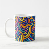 Colorful Abstract Flow Mug コーヒーマグカップ (左)