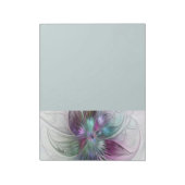 Colorful Abstract Flower Modern Floral Fractal Art ノートパッド (回転)
