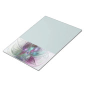 Colorful Abstract Flower Modern Floral Fractal Art ノートパッド (アングル)