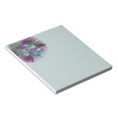 Colorful Abstract Flower Modern Floral Fractal Art ノートパッド (アングル)