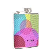 Colorful Abstract Geometric Circles Personalised フラスク (右)