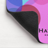 Colorful Abstract Geometric Circles Personalised マウスパッド (コーナー)