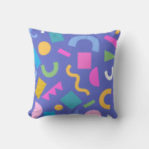Colorful Abstract Geometric Memphis Style Pattern