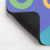 Colorful Abstract Geometric Memphis Style Pattern マウスパッド (コーナー)