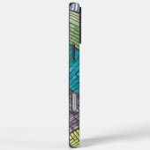 Colorful Abstract Geometric Pattern Curved Lines Case-Mate iPhoneケース (裏面 / 右)