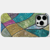 Colorful Abstract Geometric Pattern Curved Lines Case-Mate iPhoneケース (裏面 (横))