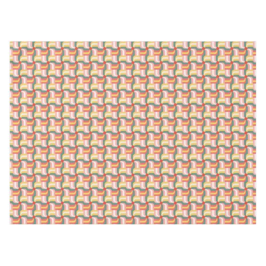 Colorful Abstract Geometric Pinwheels テーブルクロス (正面(横))