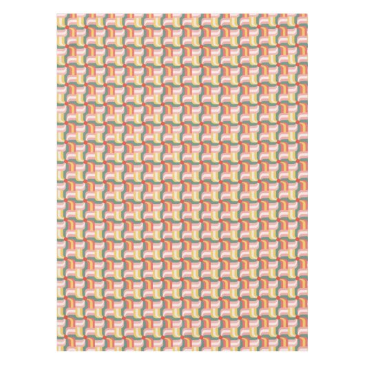 Colorful Abstract Geometric Pinwheels テーブルクロス (正面)