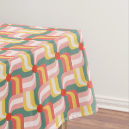 Colorful Abstract Geometric Pinwheels テーブルクロス