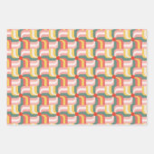 Colorful Abstract Geometric Pinwheels ラッピングペーパーシート (正面)
