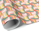 Colorful Abstract Geometric Pinwheels ラッピングペーパー (ロールコーナー)