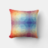 Colorful Abstract Geometric Rainbow クッション (正面)