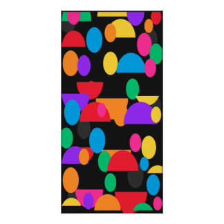 Colorful Abstract Geometric Shapes Pattern – Moder ポスター