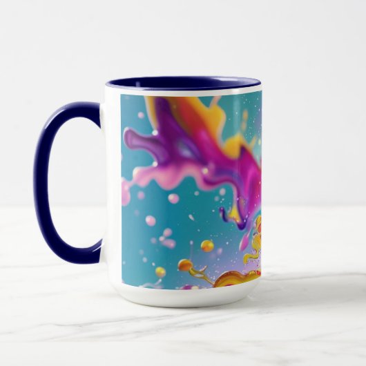 Colorful Abstract Graphic Modern Design 15oz マグカップ (左)