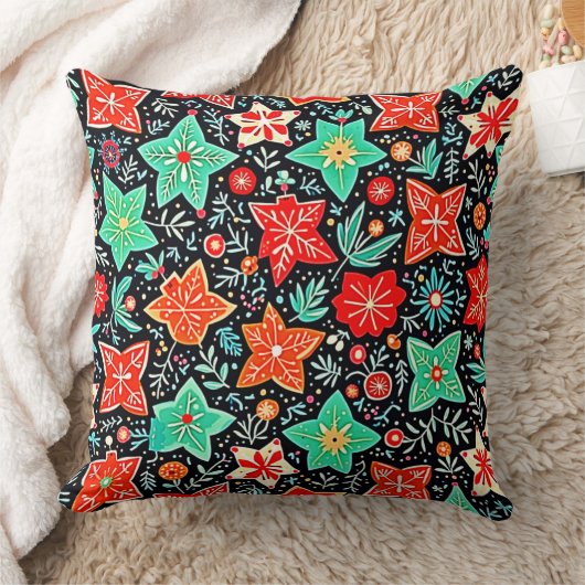 Colorful Abstract Holiday Design クッション (ブランケット)