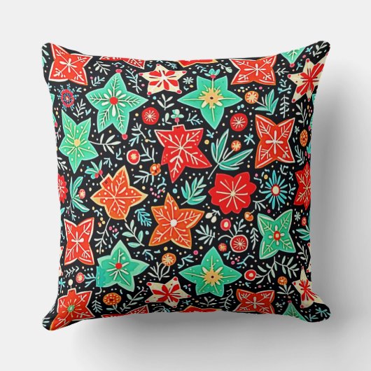  Colorful Abstract Holiday Design クッション (裏面)