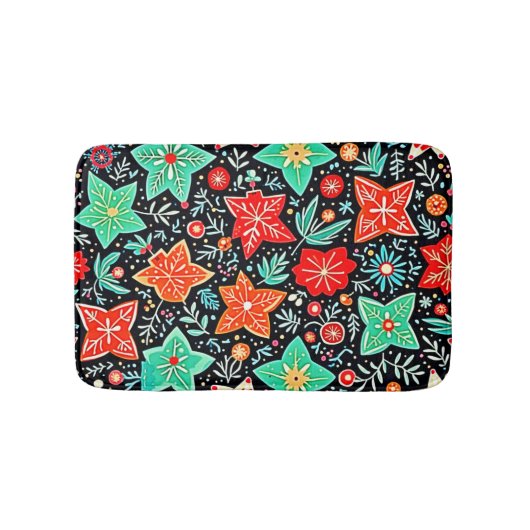 Colorful Abstract Holiday Design バスマット (正面)