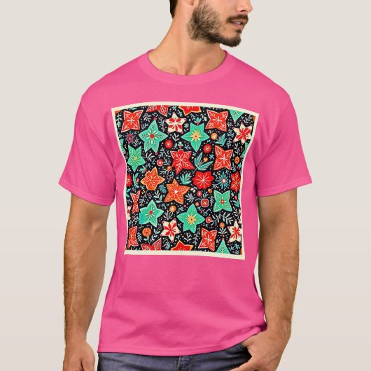 Colorful Abstract Holiday Design Tシャツ (正面)