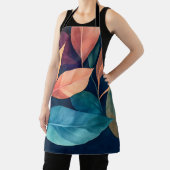 Colorful Abstract Leaves エプロン (インサイチュ)