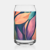 Colorful Abstract Leaves ガラス缶 (裏面)