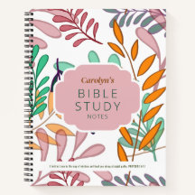 Colorful Abstract Leaves Personalized Bible Study