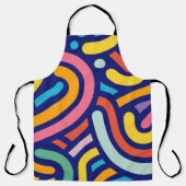 Colorful Abstract Lines  エプロン (正面)