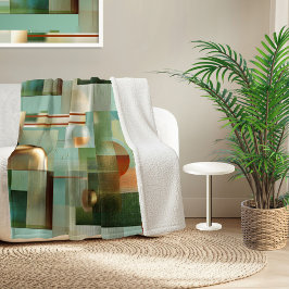 Colorful Abstract Modern Art Pattern シェルパブランケット