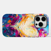 Colorful Abstract Modern Love Heart Case-Mate iPhoneケース (裏面 (横))