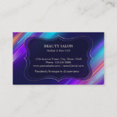 Colorful Abstract Monogram Professional Makeup  名刺 (裏面)