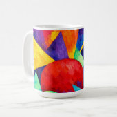 Colorful abstract Mug コーヒーマグカップ (正面左)