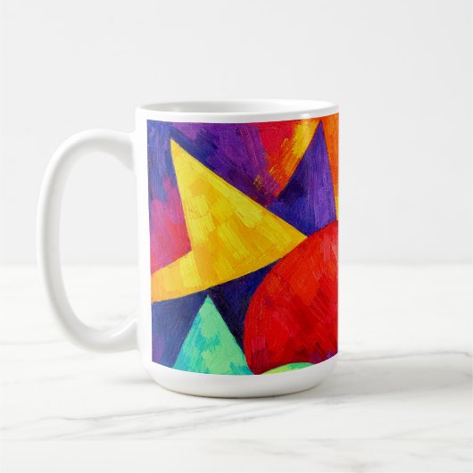 Colorful abstract Mug コーヒーマグカップ (左)