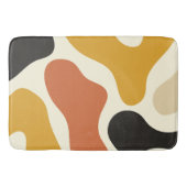 colorful Abstract mustard& Black White バスマット (正面)