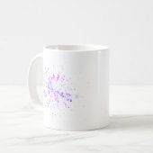 Colorful Abstract Neon Splash コーヒーマグカップ (正面左)