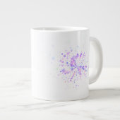 Colorful Abstract Neon Splash ジャンボコーヒーマグカップ (正面右)