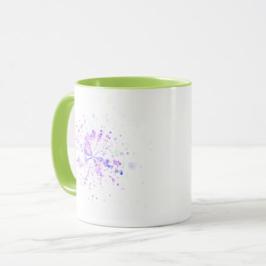 Colorful Abstract Neon Splash マグカップ (正面左)