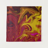 Colorful abstract painting タペストリー (正面(横))