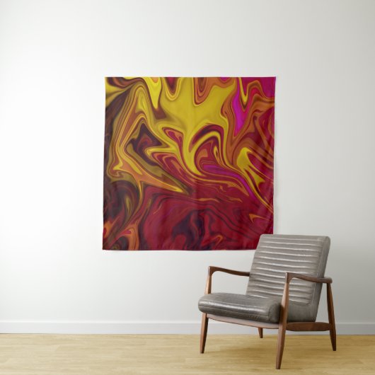 Colorful abstract painting タペストリー (インサイチュ)