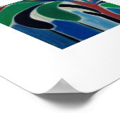 Colorful Abstract Palm Tree ポスター (角)