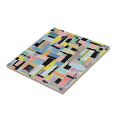 Colorful Abstract Patchwork Pattern (2) タイル (側面)